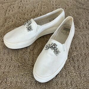 Kate Spade White Casual Sneakers with Minimalist Design